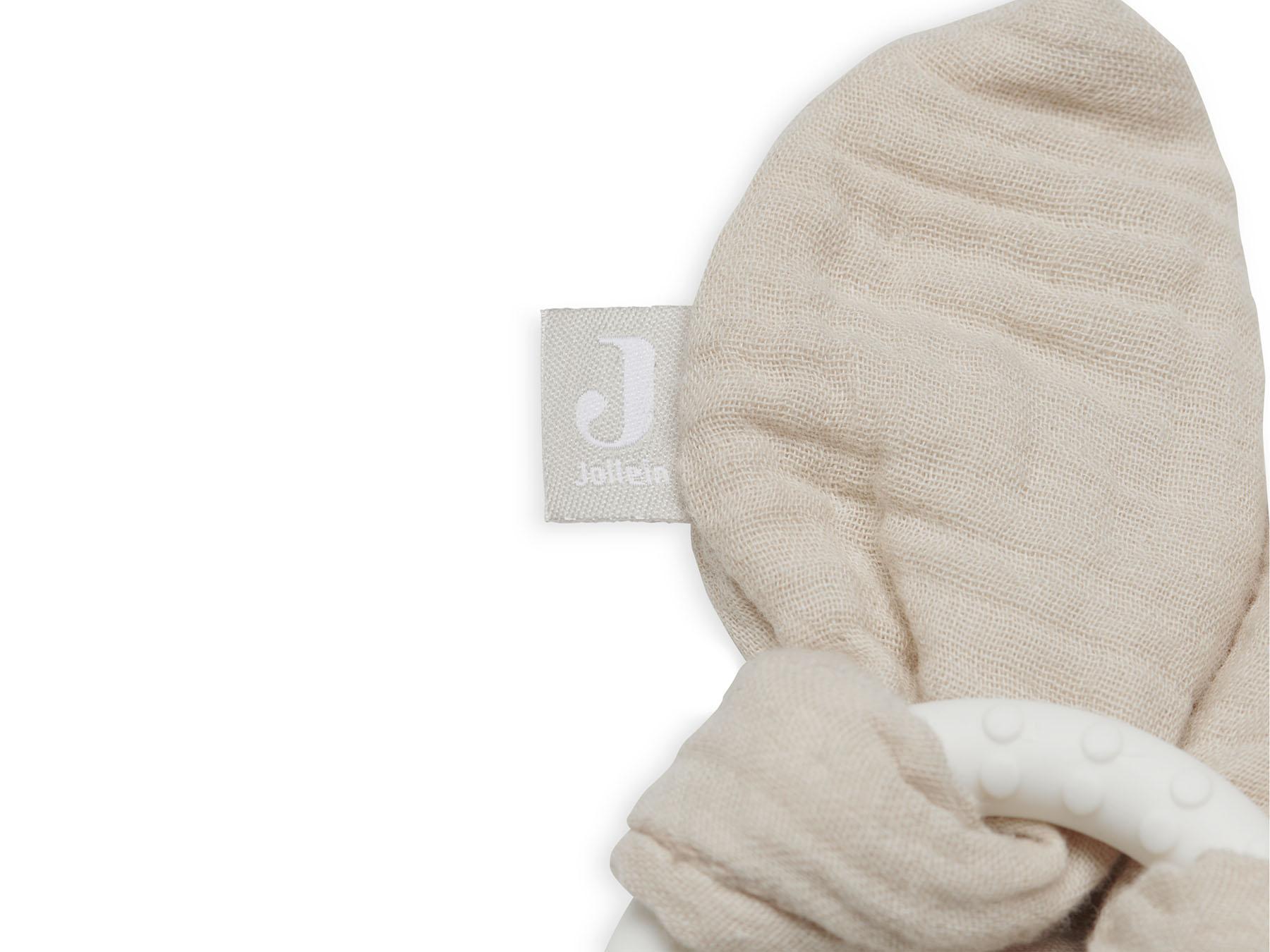 Jollein Bitleksak silikon Bunny ears nougat - 2