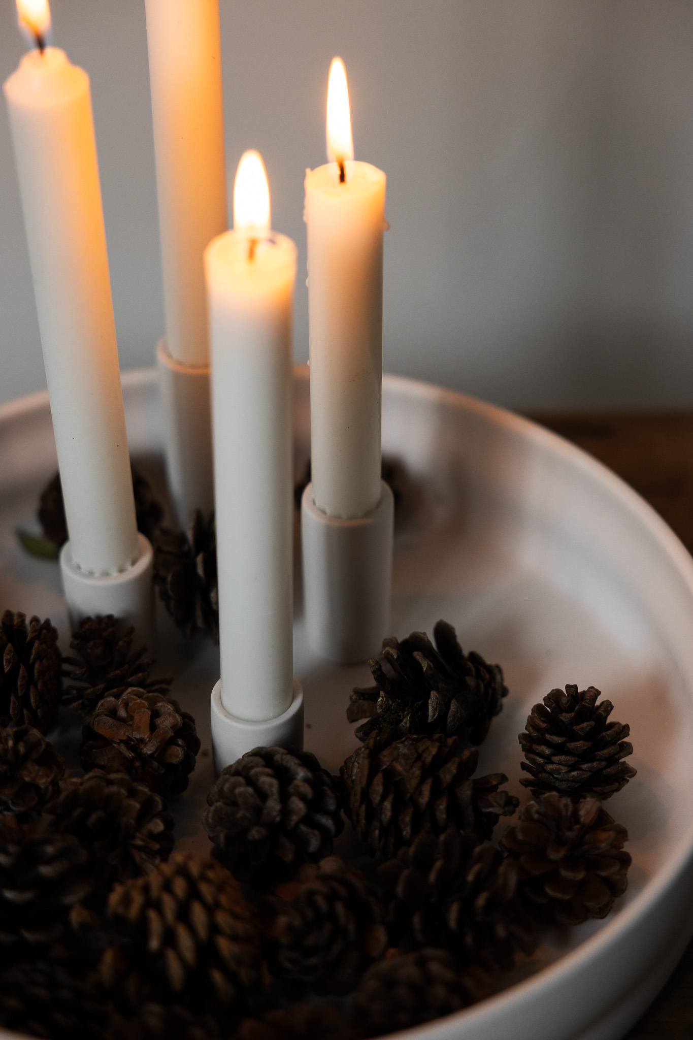 Bolmen - Advent candle holder - Candle holder - White - Ø 30 cm - 11