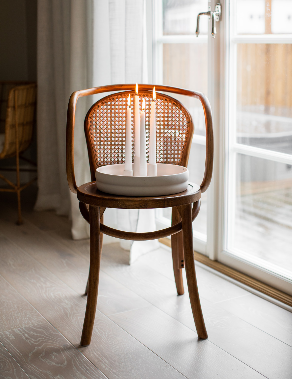 Bolmen - Advent candle holder - Candle holder - White - Ø 30 cm - 2