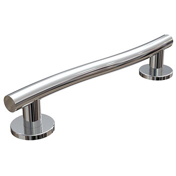 WAVE Contemporary Polished Stainless Steel Grab Rail 18" / 45cm
