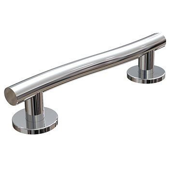 WAVE Contemporary Polished Stainless Steel Grab Rail 12" / 30cm