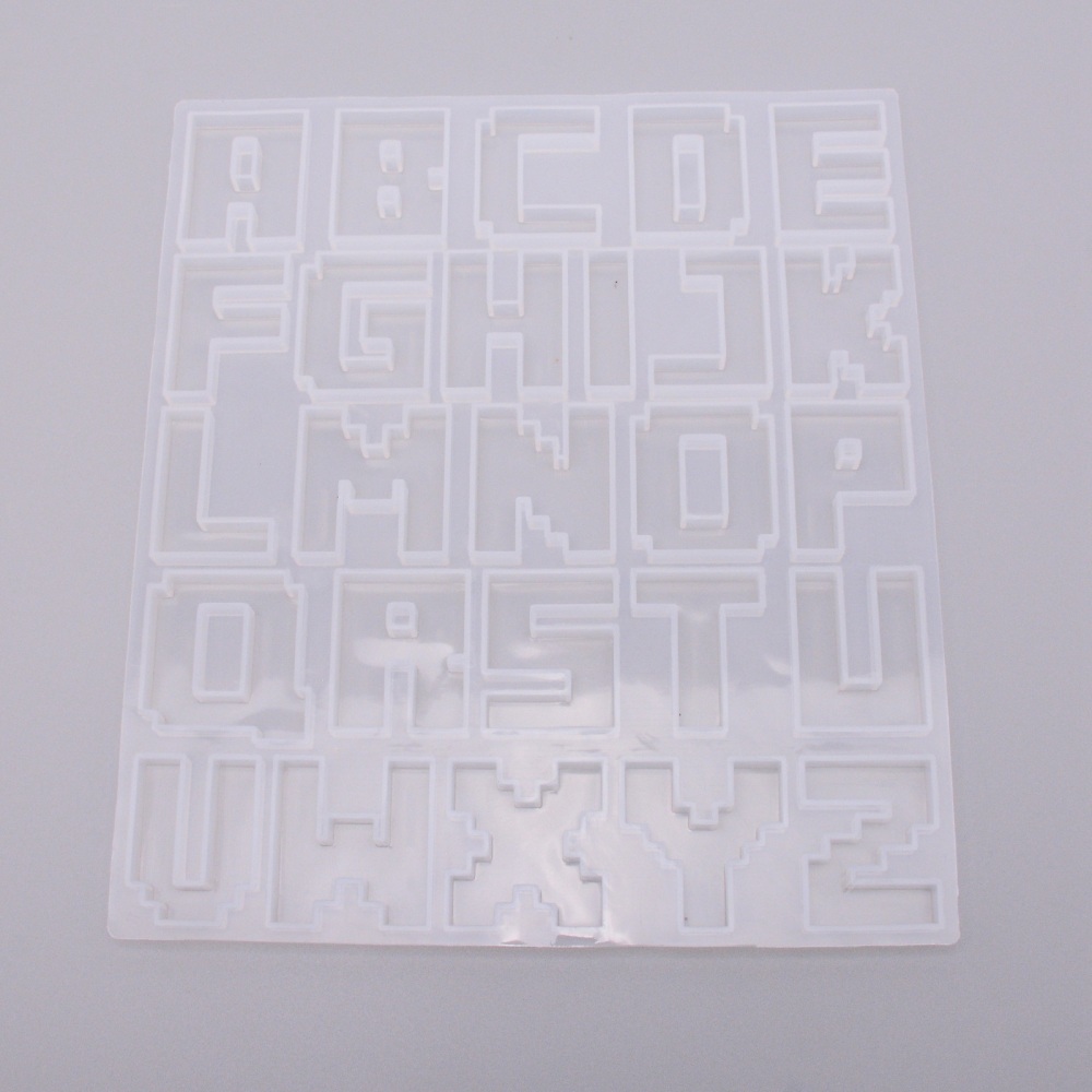 Silicone Resin Mold  Letters Minecraft block Pixel