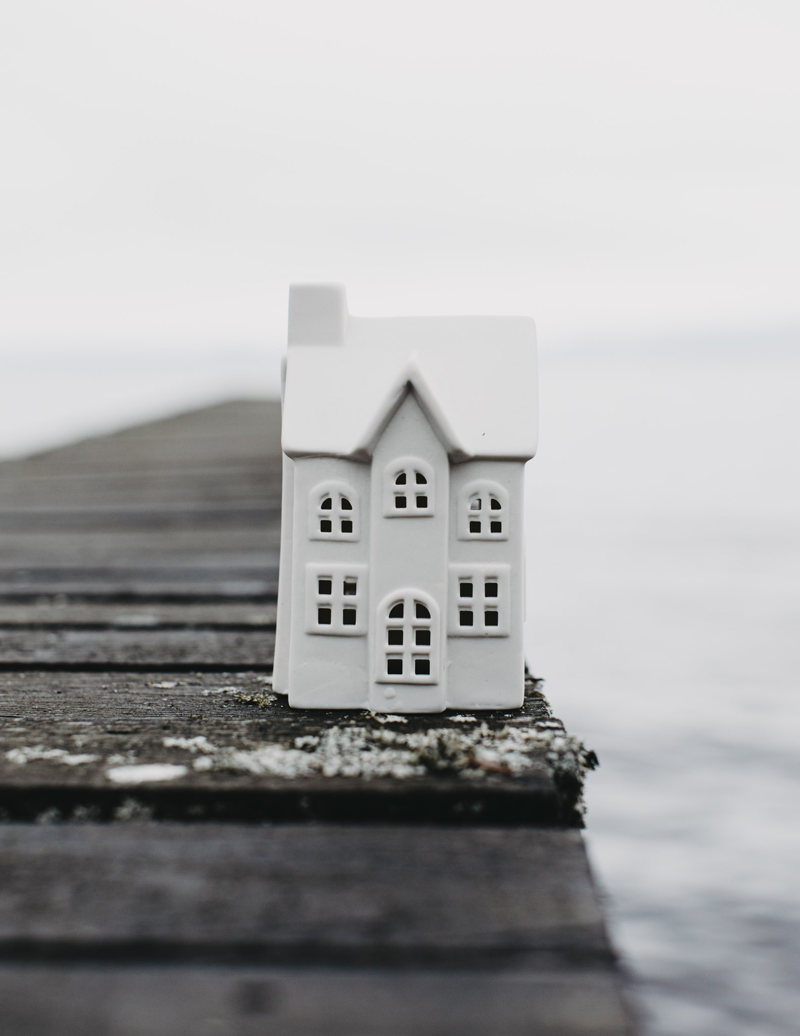 The Village - House Lantern - Lantern House - White - No. 2 - 4