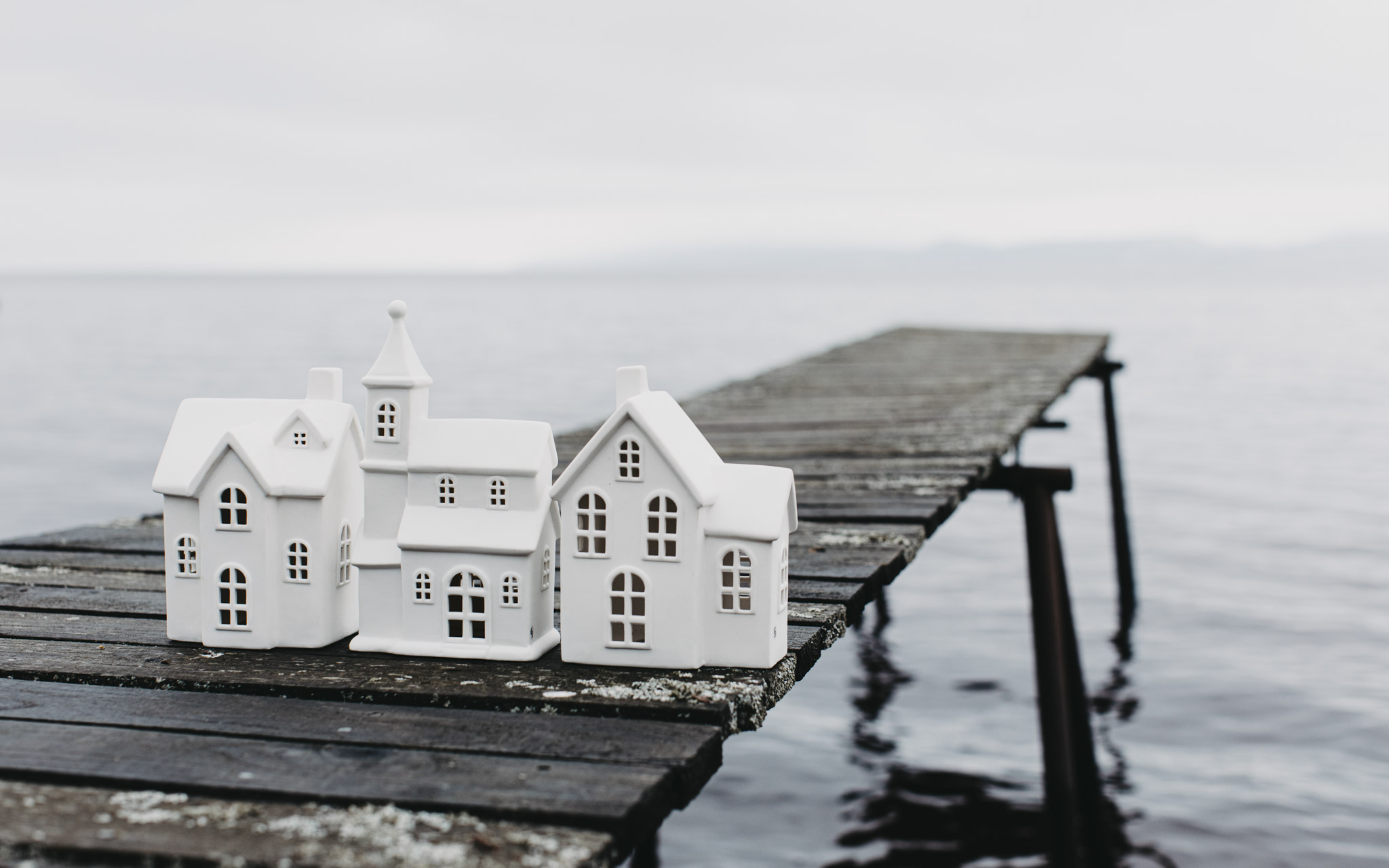 Byn - Huslykta - Lykta hus - Vit - Nr. 8 - Large - 11