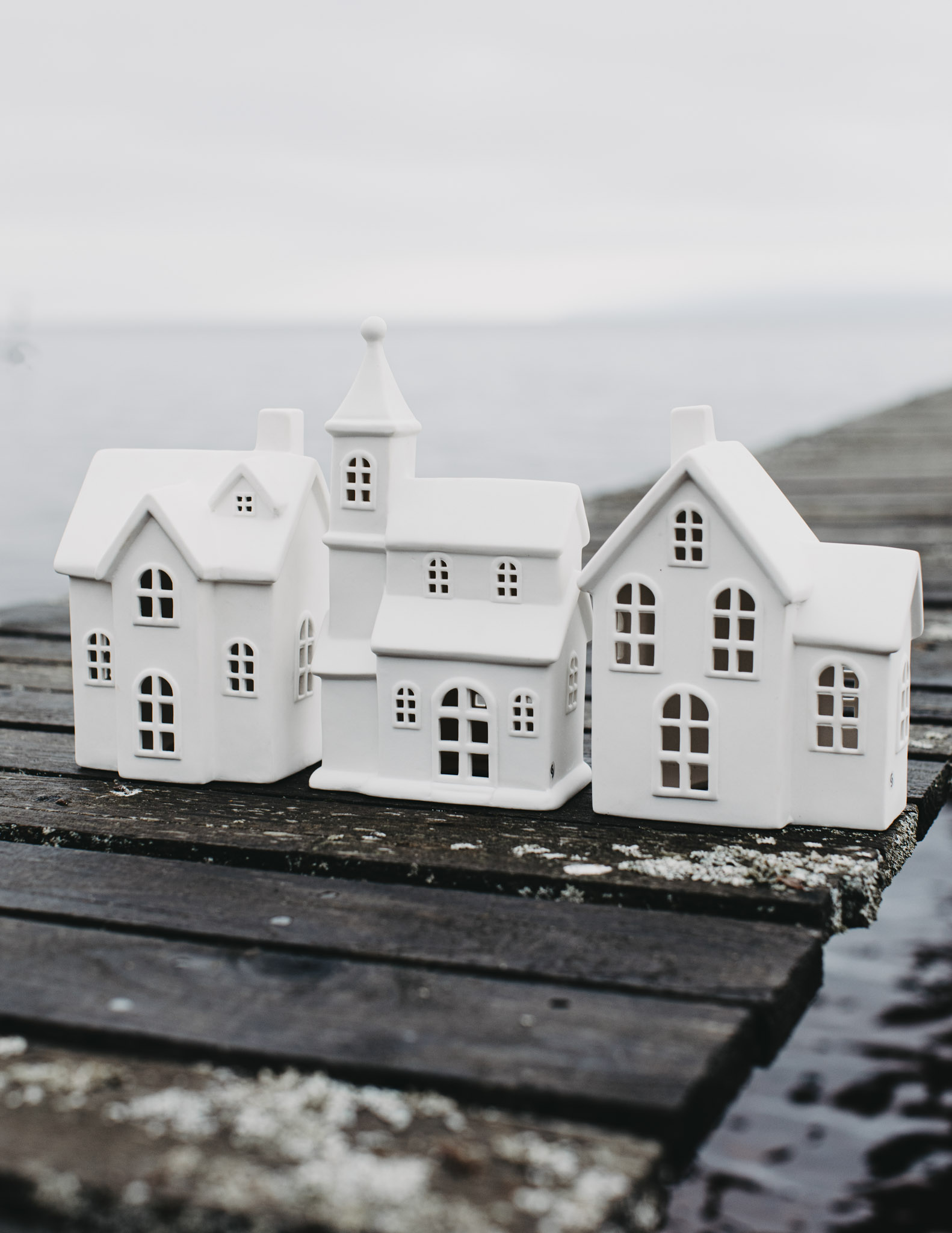 Byn - Huslykta - Lykta hus - Vit - Nr. 8 - Large - 3