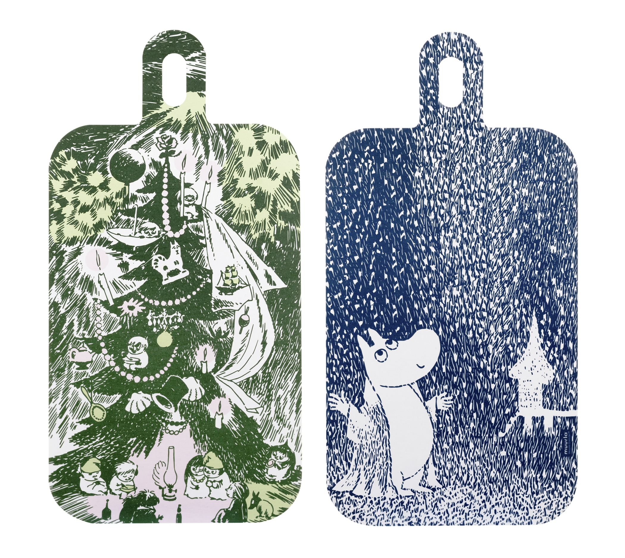 Moomin Cutting/Serving Board - First Snow