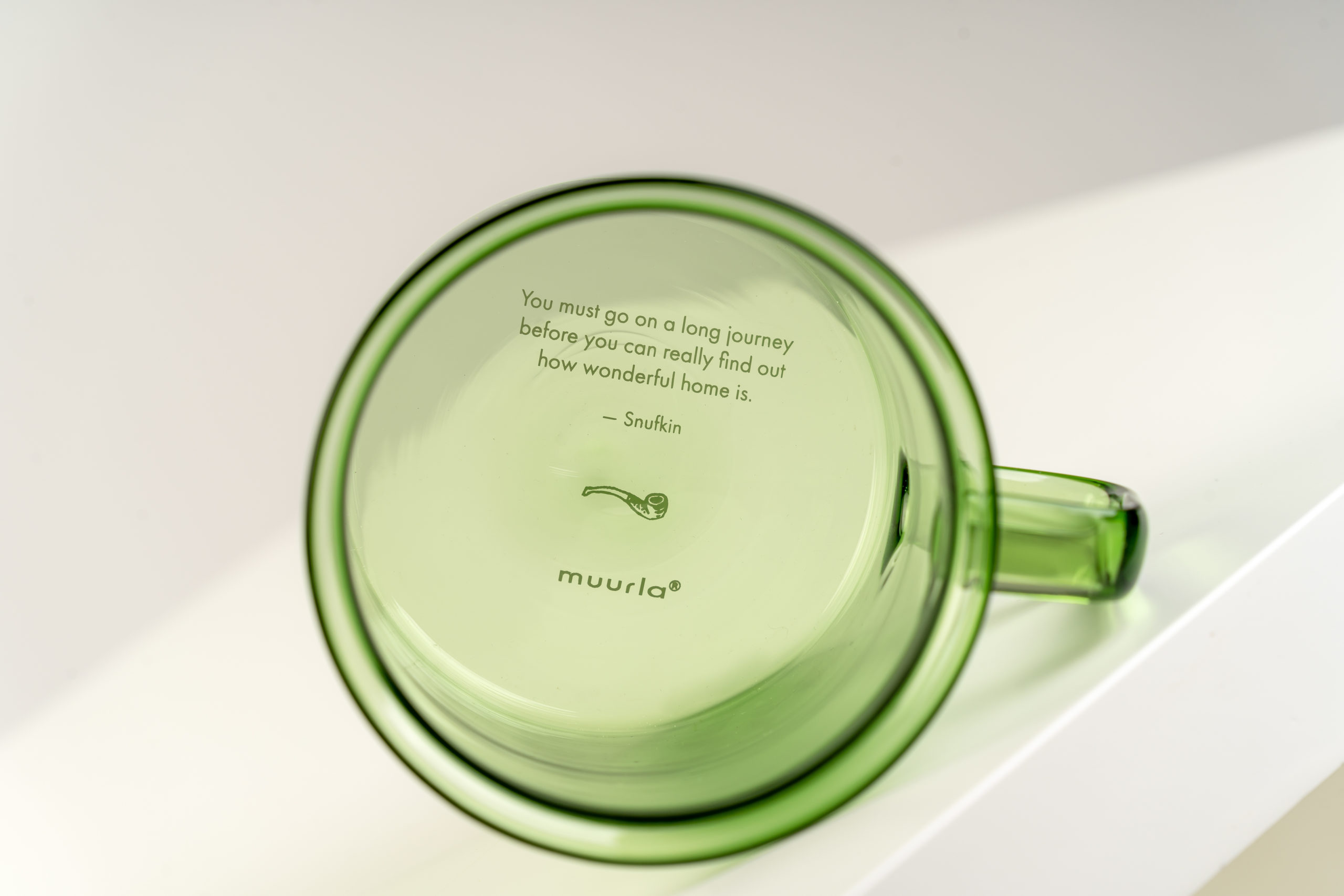 Moomin Glass Mug 3,5 dl - Snufkin - 2