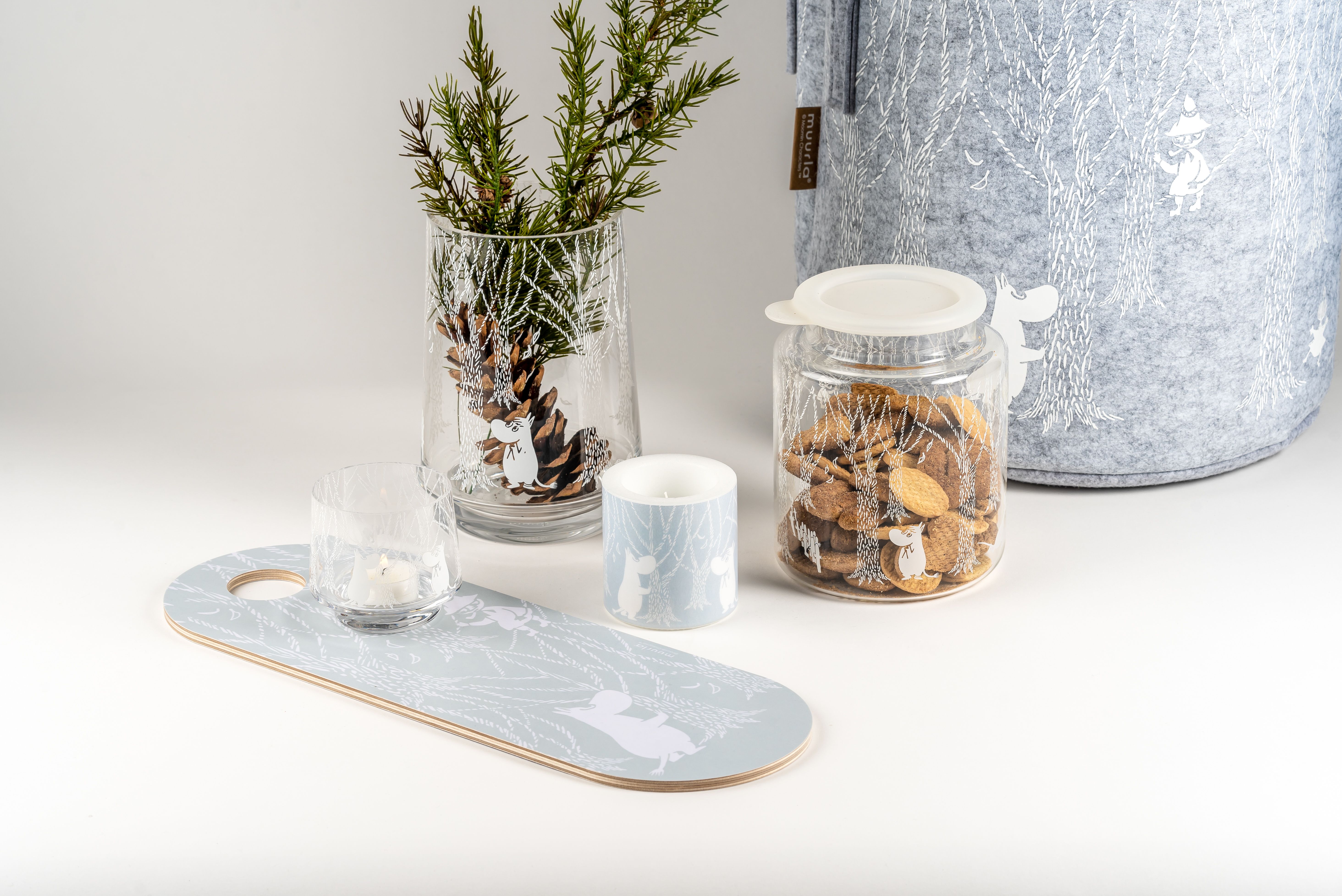 Moomin Cutting/Serving Board - In the woods 15x44 cm - 2