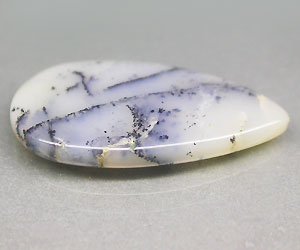 Piedra preciosa de ópalo de dendrita natural genuina rara grande de 7.58 ct - 3
