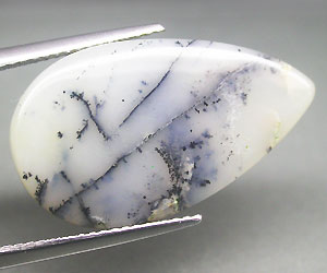 Piedra preciosa de ópalo de dendrita natural genuina rara grande de 7.58 ct - 2