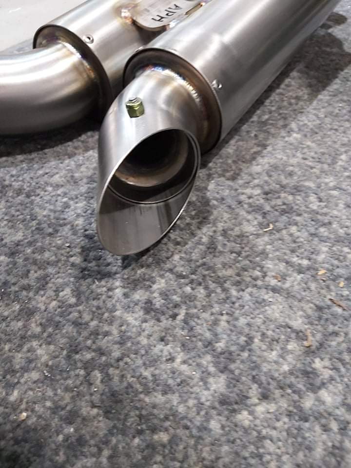APH (Alan Hawkes) by NCCR Buell XB Dual Slip-on stainless black - 3