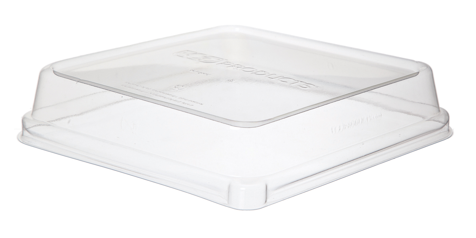 EP lid tray bagasse rectangular 200x200 mm 200 pcs/pack