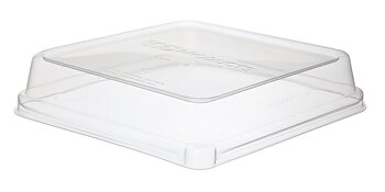 EP lid tray bagasse rectangular 200x200 mm 200 pcs/pack