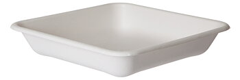 EP tray bagasse rectangular 200x200 mm 200 pcs/pack