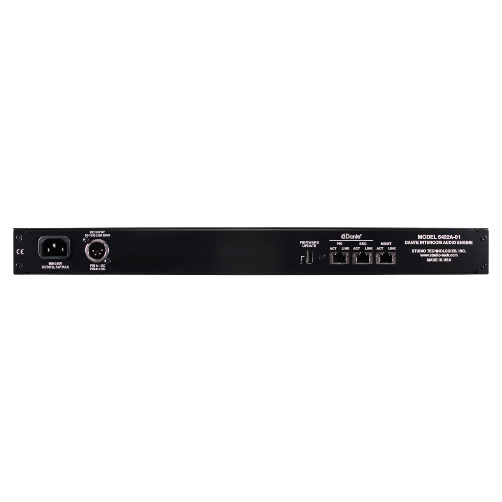 Studio Technologies - Model 5422A-01 32 Channel Dante Intercom Audio Engine - 2
