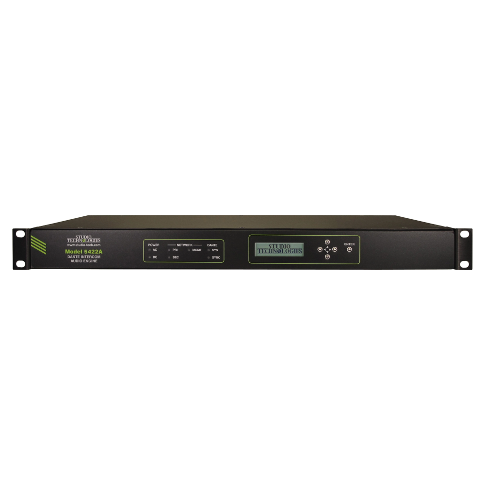 Studio Technologies - Model 5422A-02 64 Channel Dante Intercom Audio Engine