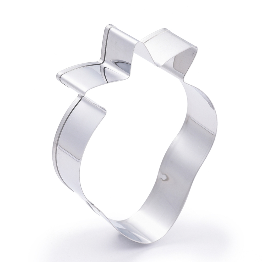 Cookie cutter, stainless steel-  Strawberry - 3