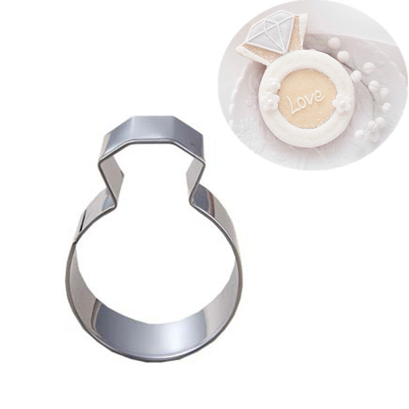 Kakform/ utstickare i rostfritt stål  - Diamant Ring - 2