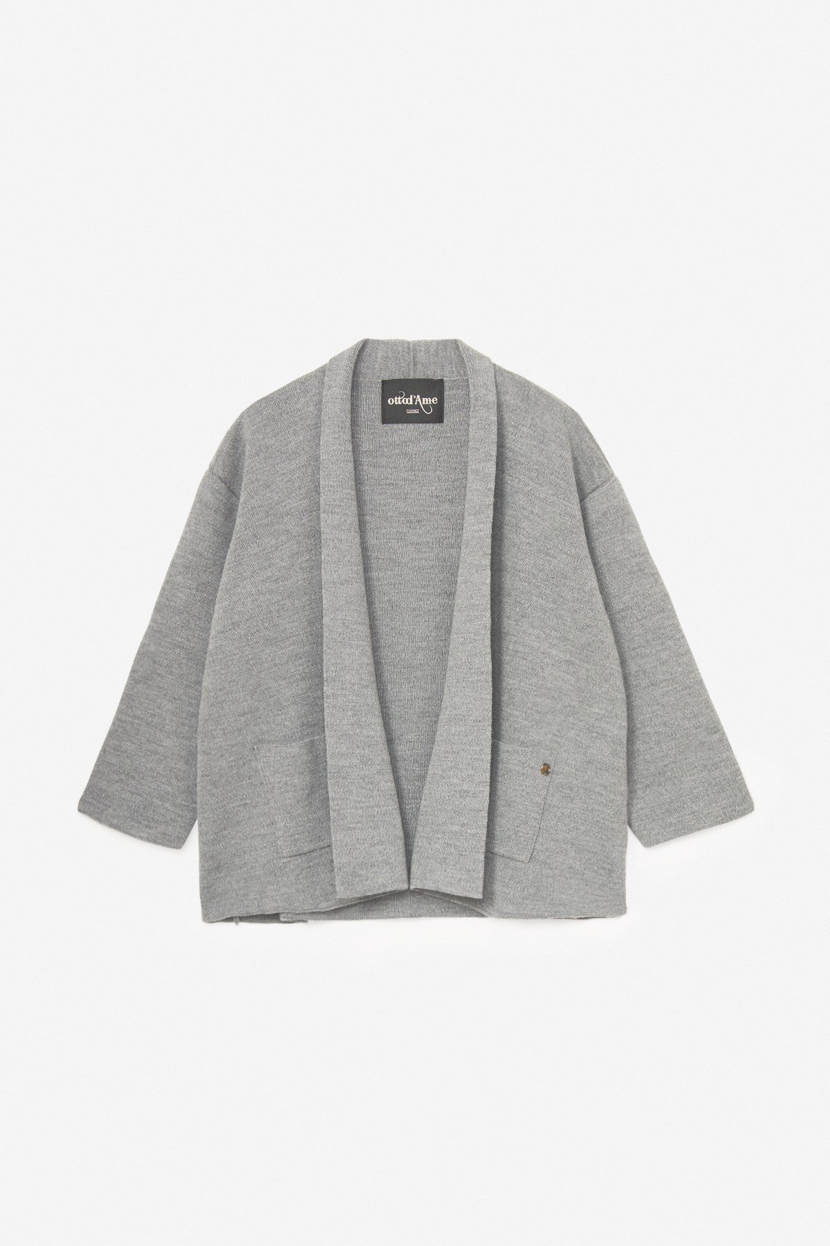 OttodÁme - Mini Cardigan Grey Melange - 5