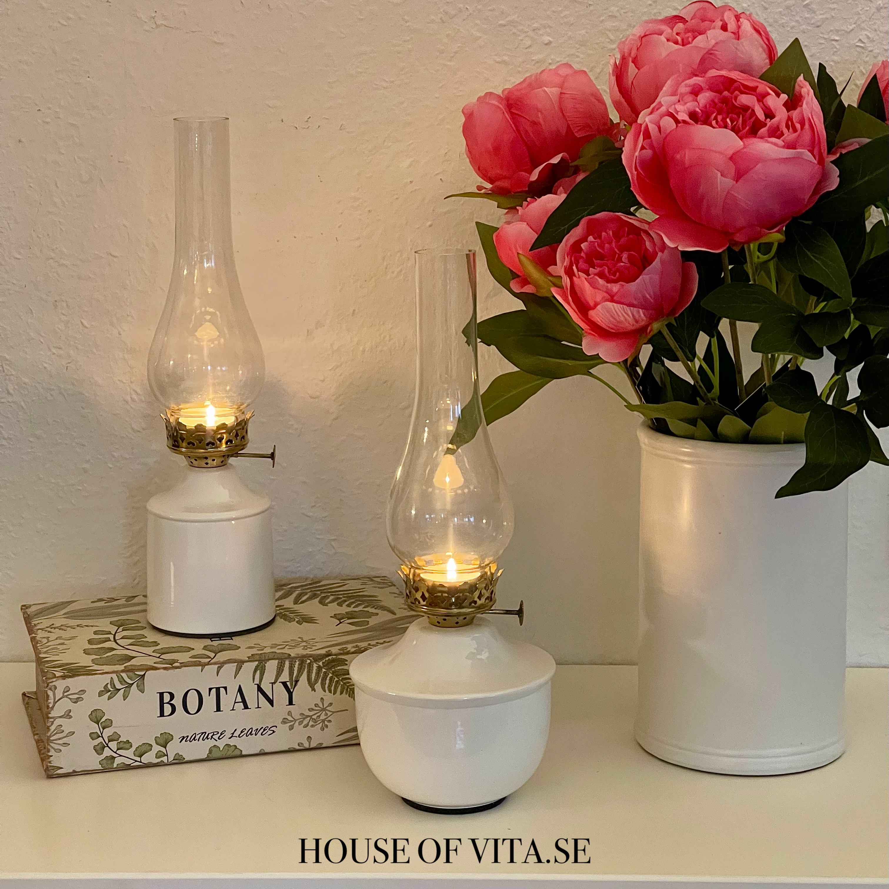 Lykta Lampa Iris vit, 9x35 cm - 3