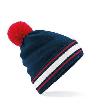 Supportermössa Klassisk, Navy/Röd/Vit, Beechfield, 