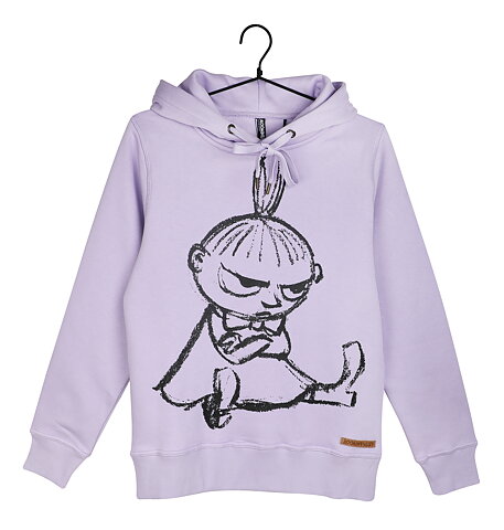 Mumin lilli Hoddie sketch purple