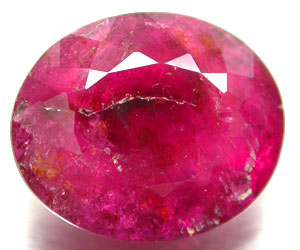 5.15 ct very large rare genuine rubellite tourmaline gemstone - 3
