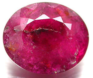 Piedra preciosa de turmalina rubelita genuina rara muy grande de 5,15 ct