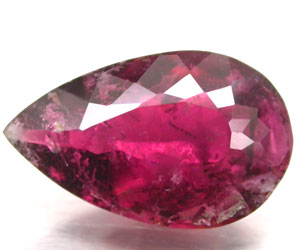 Piedra preciosa de rubelita genuina muy rara grande de 3.11 ct