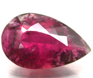 Piedra preciosa de rubelita genuina muy rara grande de 3.11 ct - 3