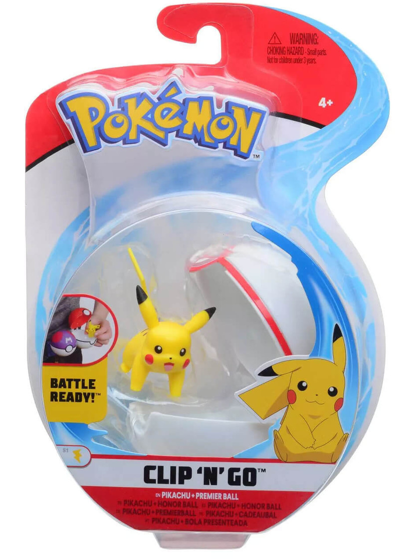 Pokemon Clip N Go Pikachu & Premier Ball
