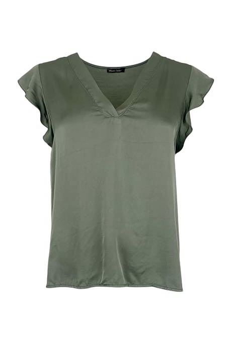 Black Colour - Andrea Satin Top  Apricot - 4