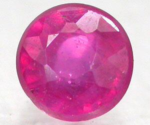 Piedra preciosa de rubí birmano Mogok natural genuina redonda muy rara de 3,9 mm