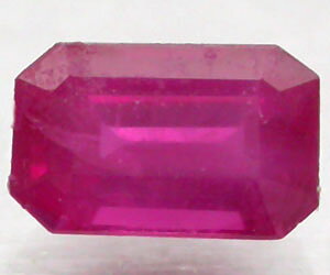 Piedra preciosa de rubí de Birmania Mogok genuina súper rara de 0.39 ct