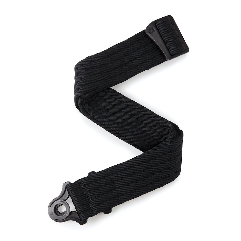 D’Addario 50BAL01 Auto Lock Guitar Strap (Black Padded)