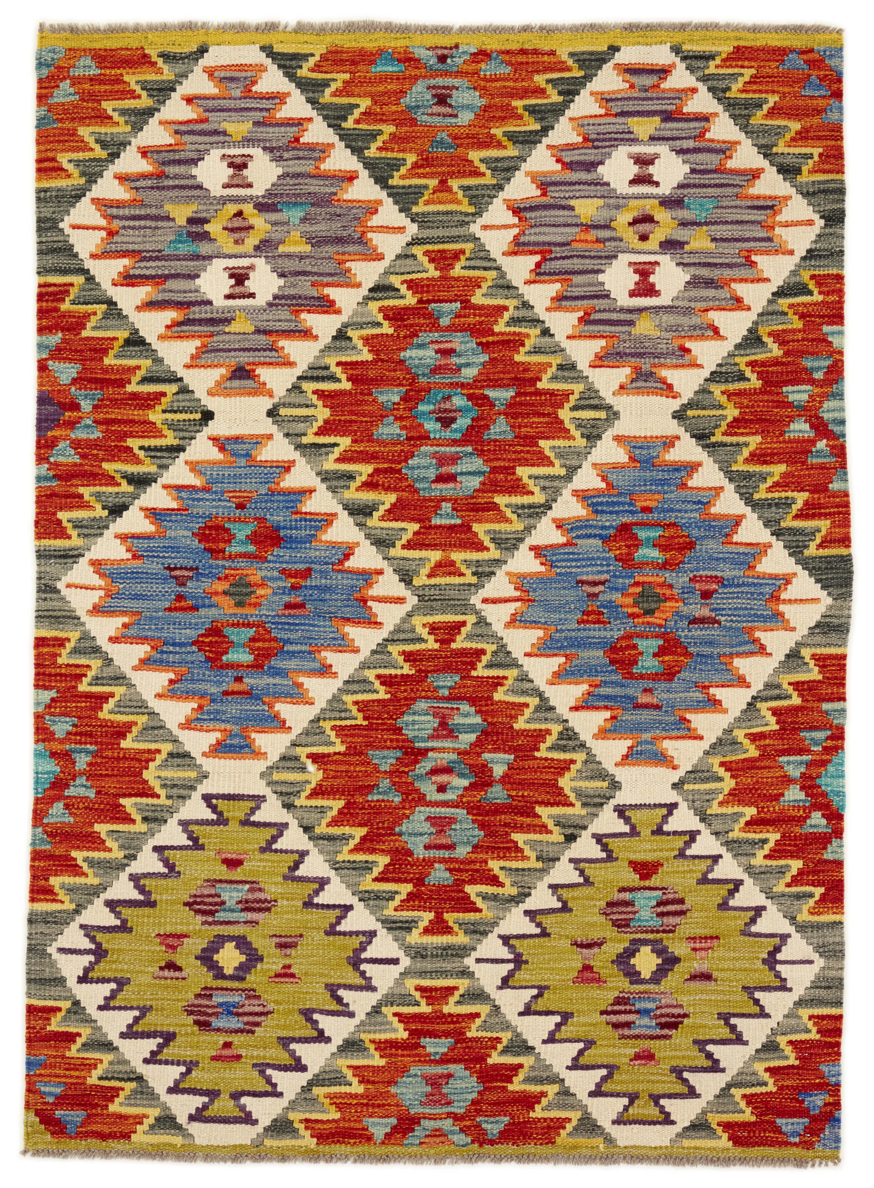  Afghansk  kelim 100 x 138 cm  Rek. pris 3 150:-