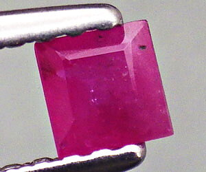 Piedra preciosa de rubí mogok natural genuina súper rara de 3,4 mm