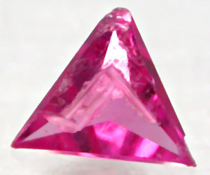 Super Rare Trilliant Genuine Natural Mogok Burma Ruby Gemstone - 3