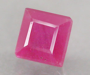 Piedra preciosa de rubí natural genuina de corte cuadrado raro de 2,8 mm - 3