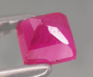 Piedra preciosa de rubí natural genuina de corte cuadrado raro de 2,8 mm - 2