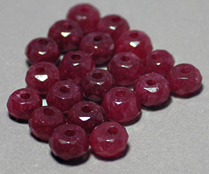 Lote de lujo de 20 piedras preciosas de rubí naturales genuinas finas redondas