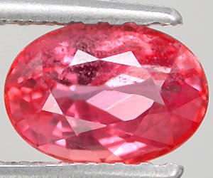 Piedra preciosa de zafiro padparadscha genuina rara de 1,00 ct