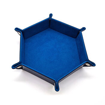 Dicetray Hexagon Velvet Blue