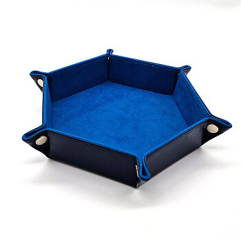 Dicetray Hexagon Velvet Blue