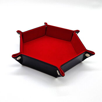 Dicetray Hexagon Velvet Red