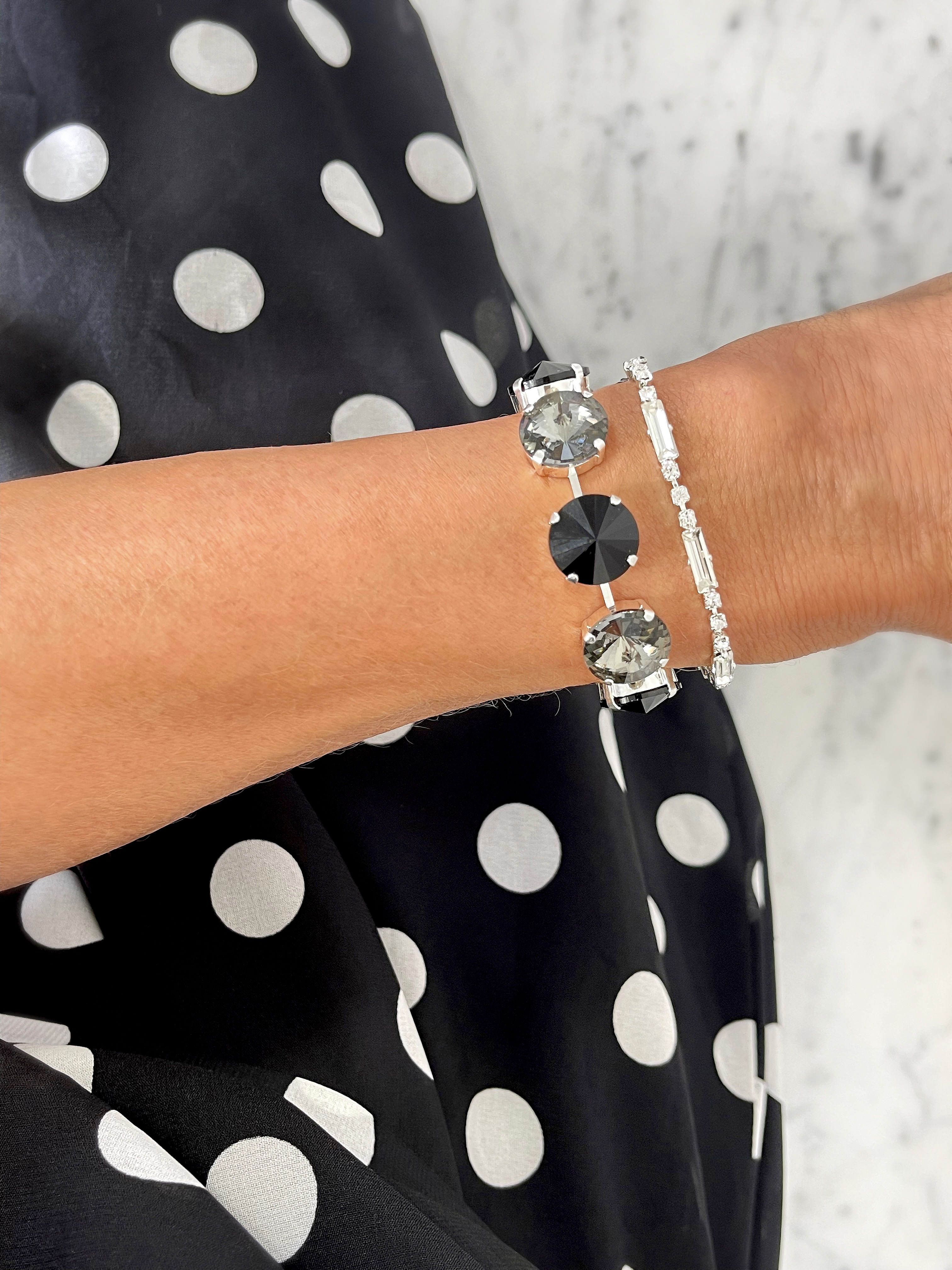 Bracelet Angelina Black combo Silver - 4