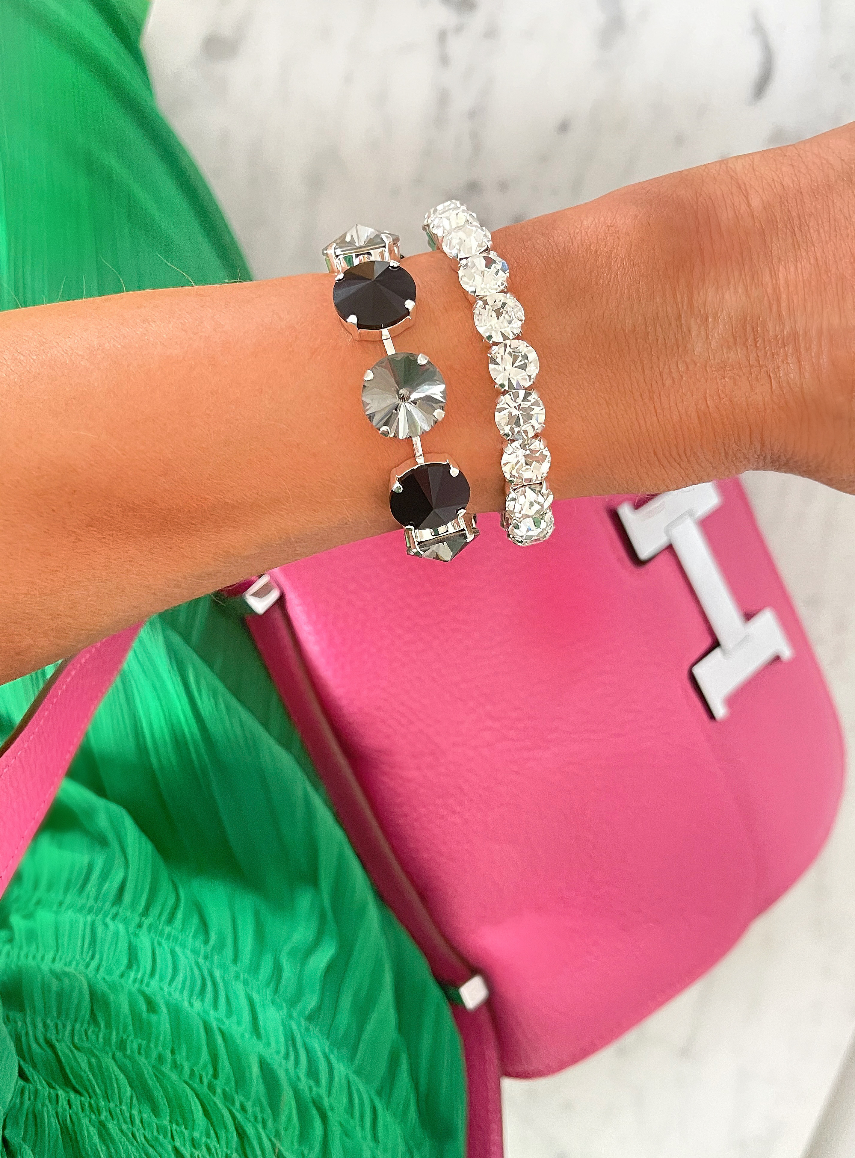 Bracelet Angelina Black combo Silver - 3