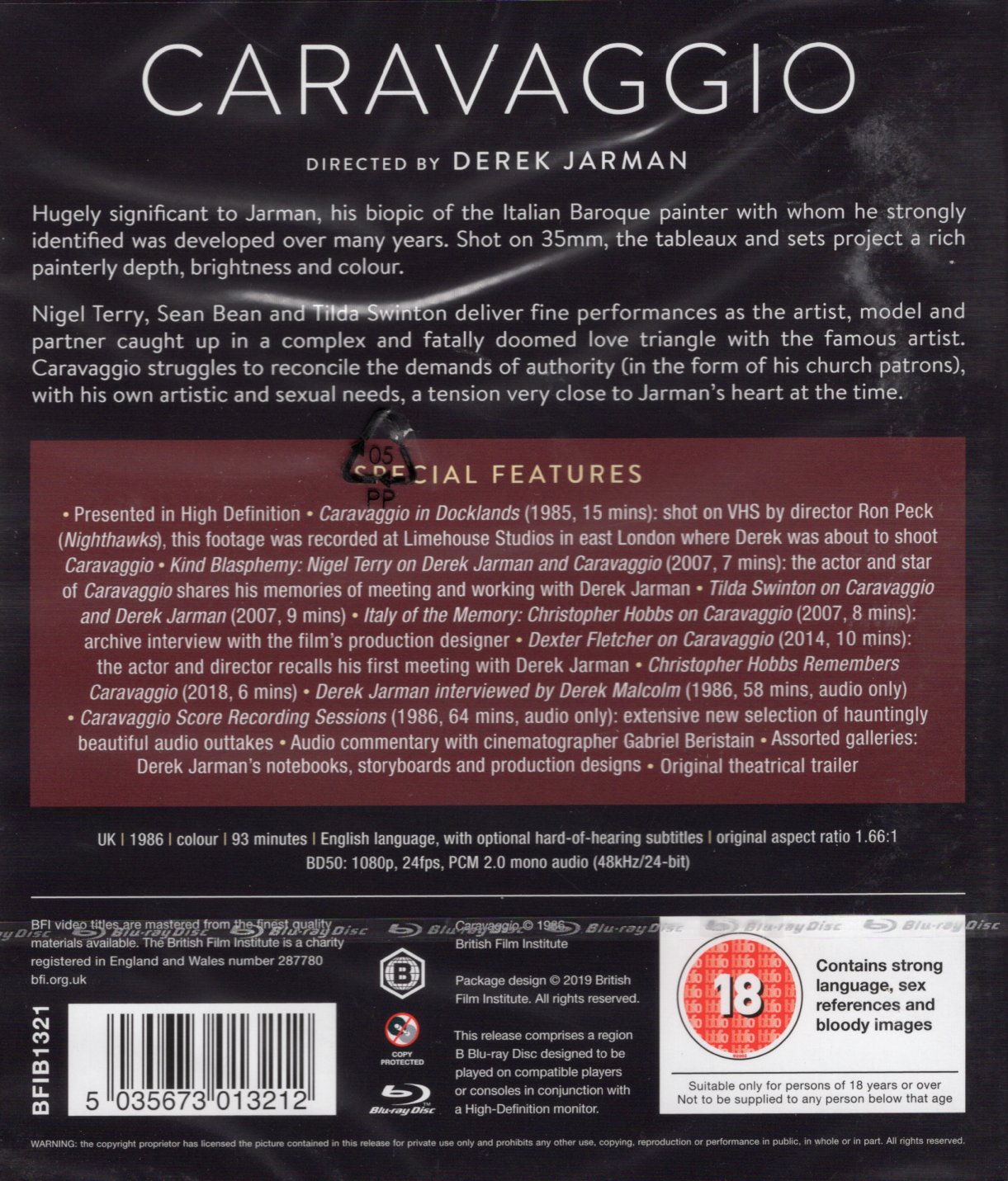 Caravaggio (ej svensk text) (Blu-ray) - 2