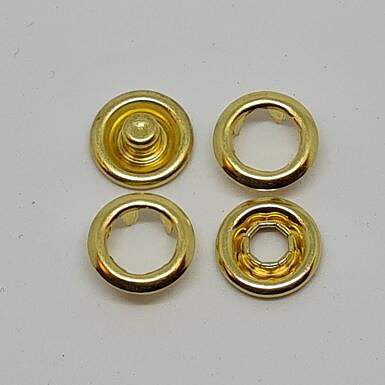 Guld pläterad Ring Special! tryckknapp