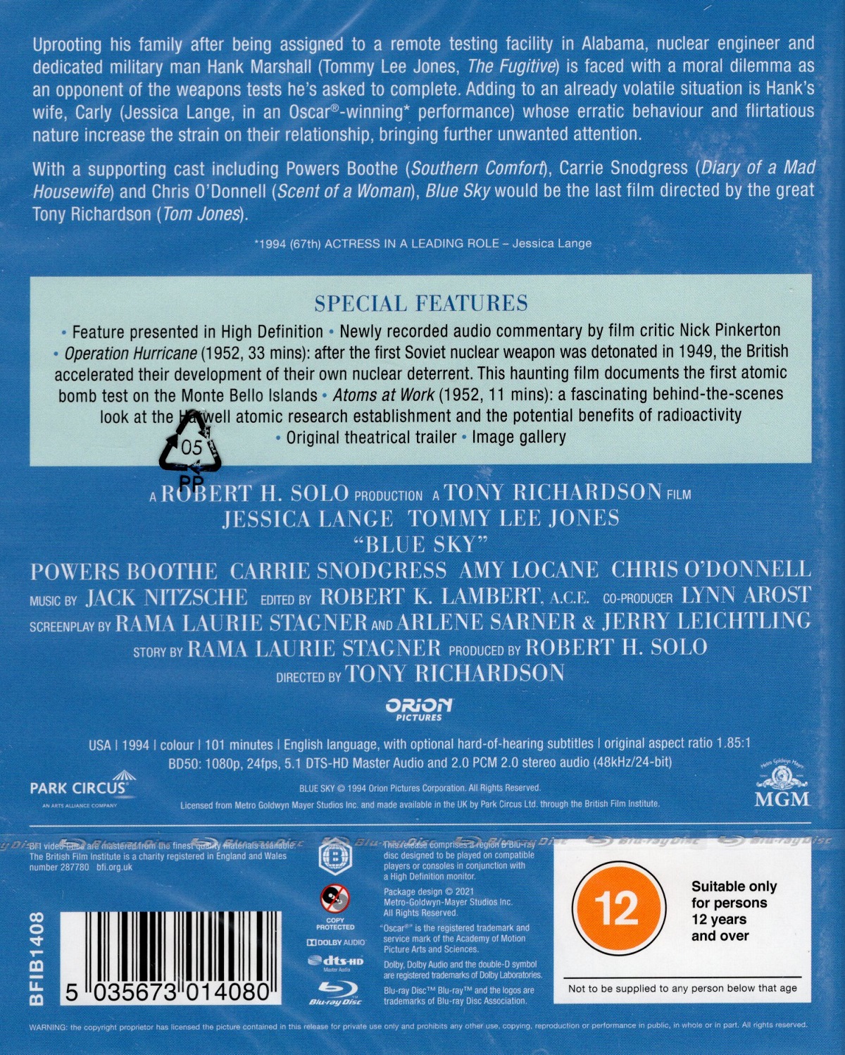 Blue Sky (ej svensk text) (Blu-ray) - 2